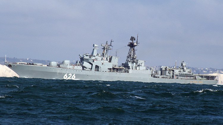 Una fragata antisubmarina rusa entra en el Atlántico