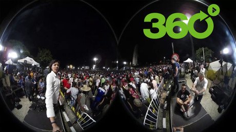 RT graba un video panorámico en 360.º de la ceremonia de homenaje a Fidel Castro en La Habana