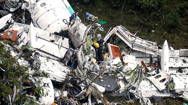 Revelan una posible causa de la tragedia aérea del avión del club Chapecoense