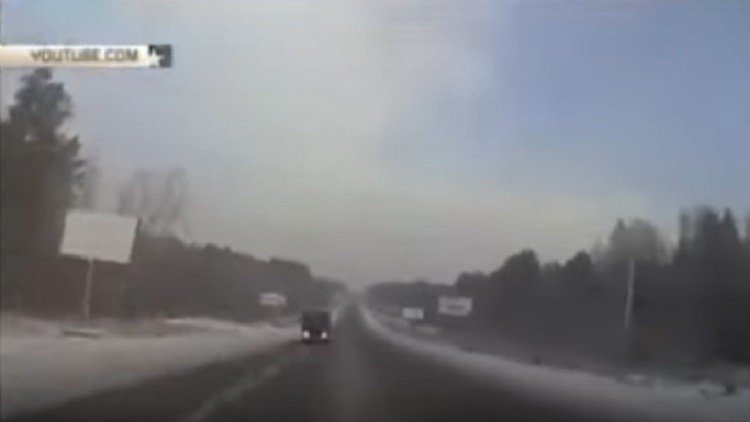 Conductor ruso graba el momento exacto de su muerte estrellado contra un camión