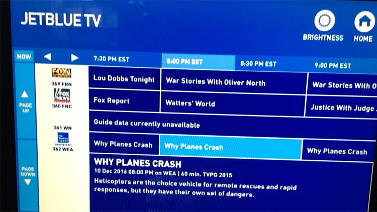 Una pasajera tiene que ver en vuelo un 'show' sobre accidentes de avión