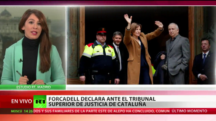 Forcadell declara ante el Tribunal Superior de Justicia de Cataluña