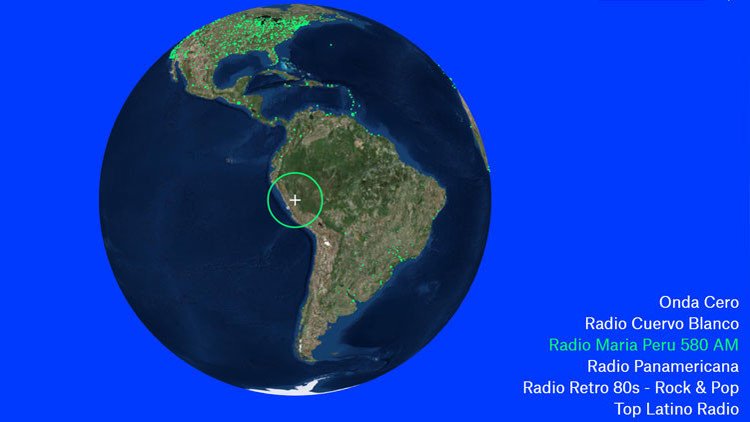 El mapa interactivo que ofrece música de cualquier parte del mundo a un solo clic