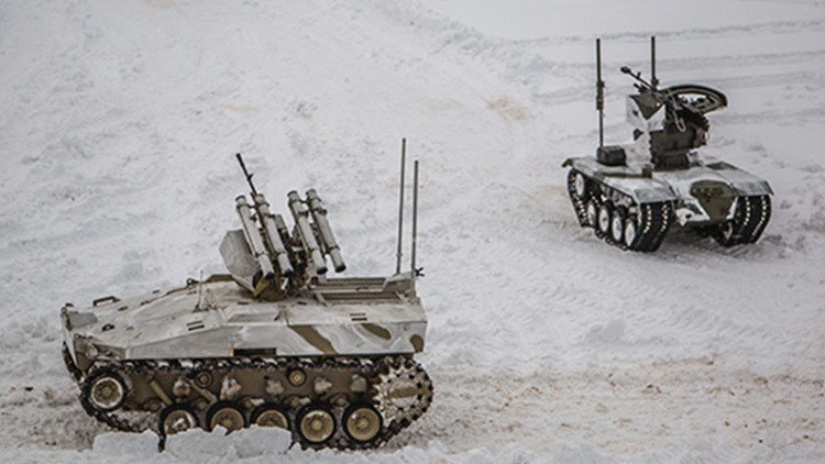Así son dos nuevos robots de combate rusos en acción (VIDEO)