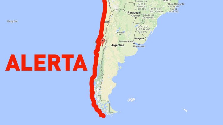Publican el horario de las olas del posible tsunami en Chile