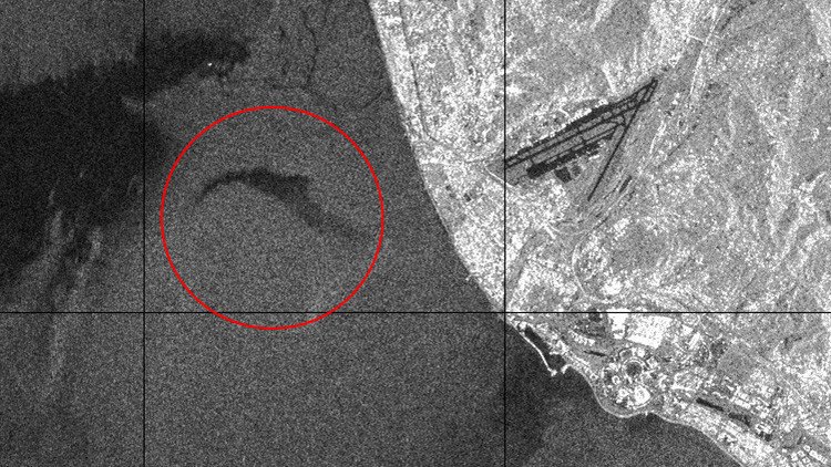 Publican una imagen de satélite de la zona del accidente del Tu-154