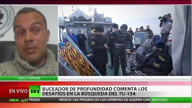 Experto comenta los desafíos en la búsqueda de los restos del Tu-154