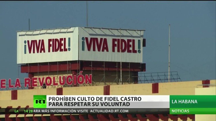 Cuba prohibe el culto de Fidel Castro para respetar su voluntad