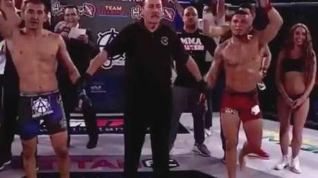 Terrorífico e inesperado momento al final de una pelea de la MMA 
