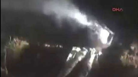 VIDEO: Un caza F-16 se estrella en el sureste de Turquía