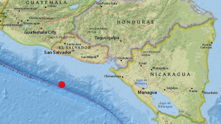 Un sismo de magnitud 5,2 sacude El Salvador