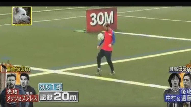 Messi y Suárez superan el duro desafío de la televisión japonesa