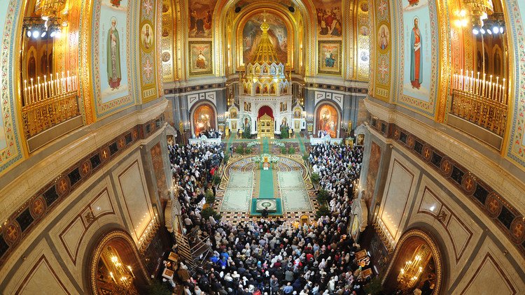 Misa navideña ortodoxa oficiada por el patriarca ruso (VIDEO)