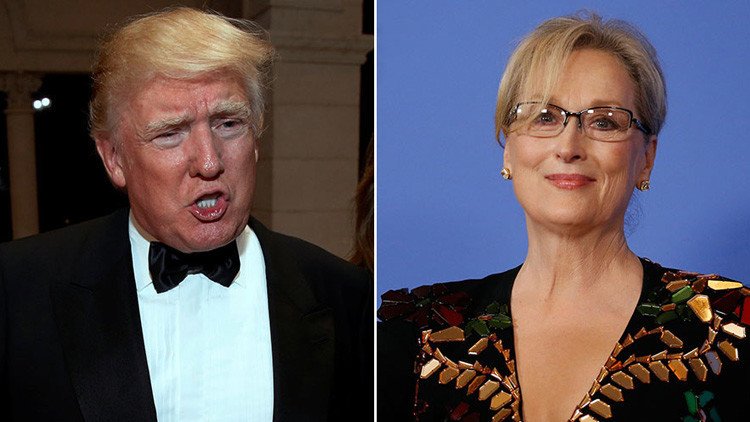 La disputa que hizo estallar Twitter: Así responde Trump a las críticas de la actriz Meryl Streep