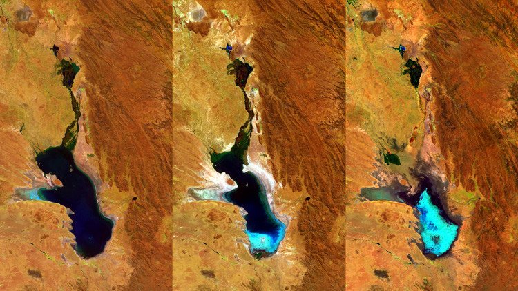 El desaparecido lago boliviano Poopó vuelve a tener agua (FOTOS)