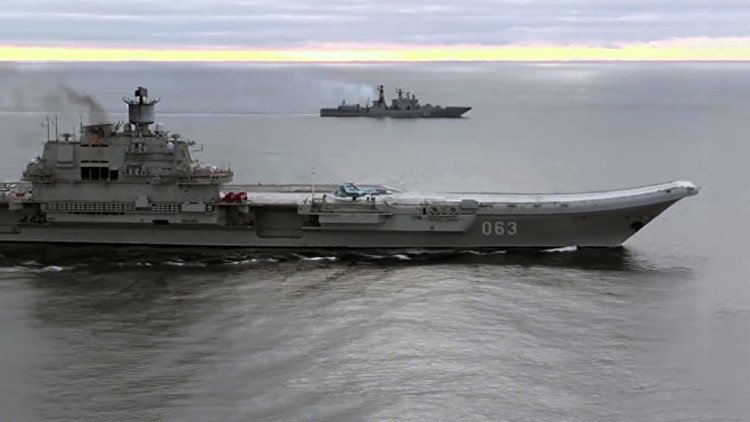 Buques británicos escoltarán al portaaviones ruso Admiral Kuznetsov
