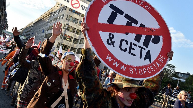 Movilizaciones en toda Europa para frenar el CETA, el "caballo de Troya" del TTIP