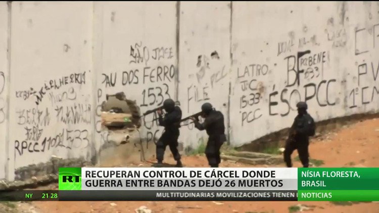 Brasil La Policía Recupera Control De La Cárcel Donde Guerra Entre Bandas Dejó 26 Muertos Rt 8945