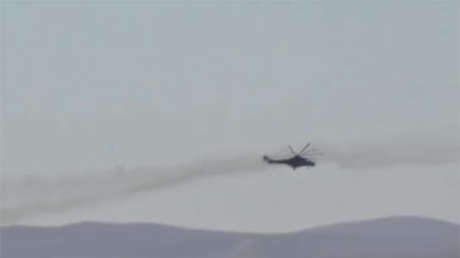 Ataques de helicópteros de producción rusa a baja altura en Siria (VIDEO)