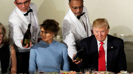 Este fue el menú del primer almuerzo de Trump como presidente de EE.UU.