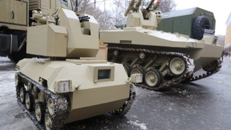 El consorcio Kaláshnikov muestra por primera vez un robot secreto de combate del Ejército ruso