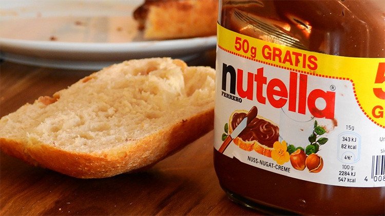 Esta imagen del contenido de Nutella podría llevarle a replantearse su consumo