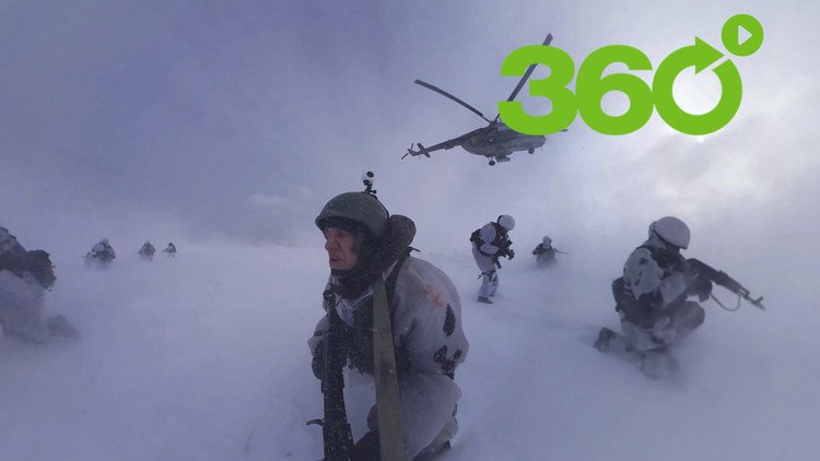 Juegos de guerra en 360°: Las fuerzas de élite rusas muestran el asalto a una unidad blindada