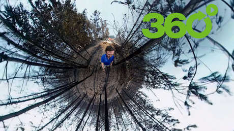 'El Luchín' ruso combate los incendios forestales de Chile en 360°