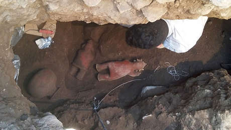 Hallan en México una tumba prehispánica intacta de 1.700 años de antigüedad (FOTOS)