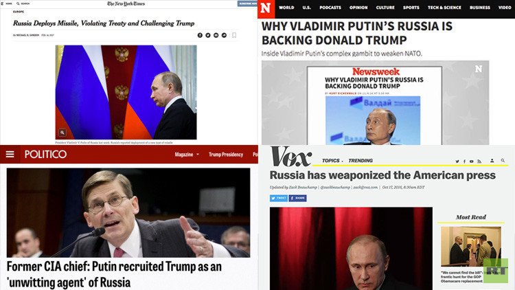 En qué fallan los medios de EE.UU. que hablan de Rusia y Putin