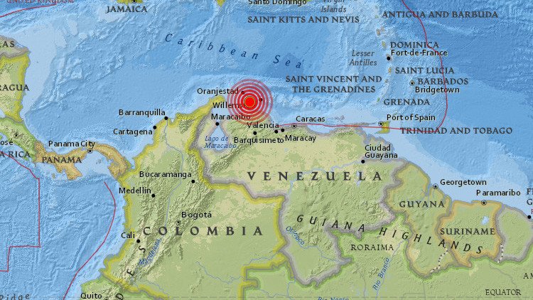 Un sismo de magnitud 5,5 sacude las costas de Venezuela