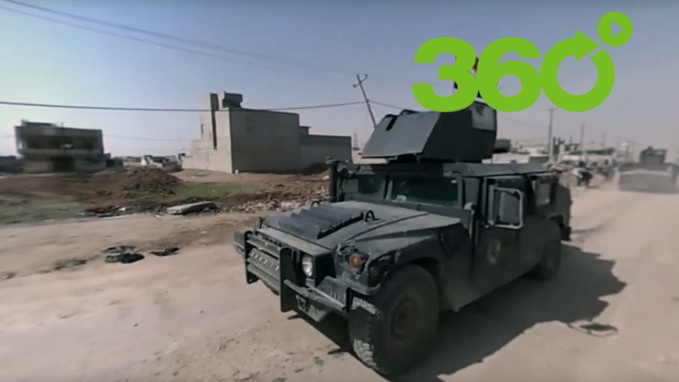 Tras los intensos combates, así se ve Mosul en 360°