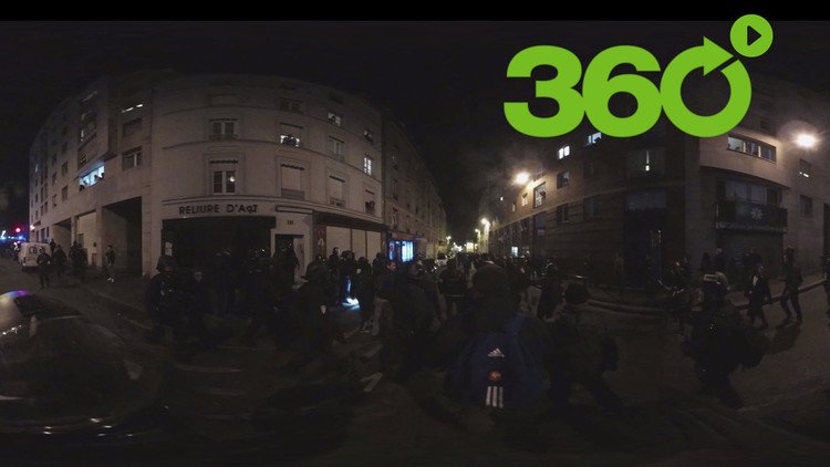 Protesta de París en 360º: Los inmigrantes chinos denuncian la brutalidad de la Policía francesa