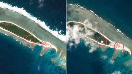 China avanza en la construcción de enclaves previsiblemente militares en el Mar Meridional