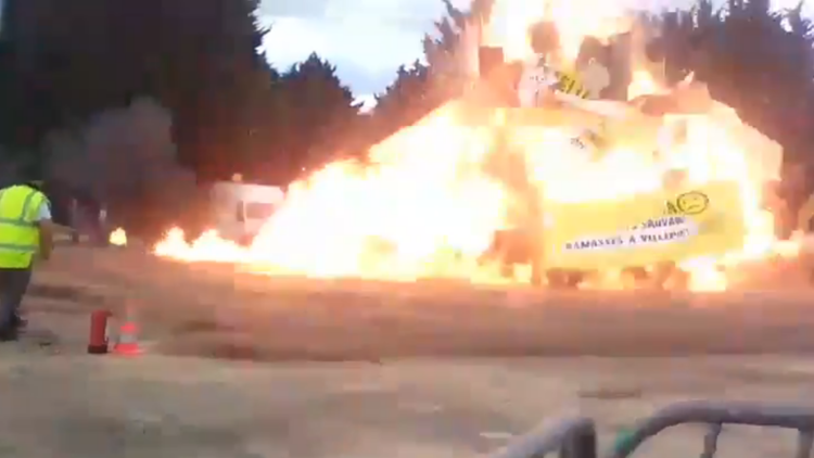 VIDEO: Graban el momento exacto de la explosión a las afueras de París