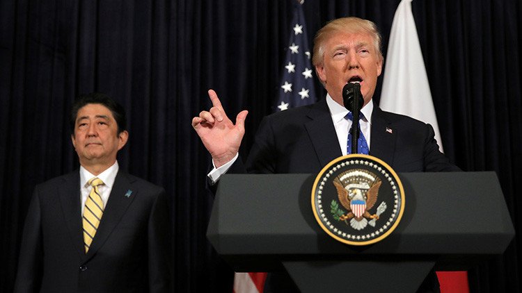 Shinzo Abe: Trump admite todas las opciones de respuesta frente a Corea del Norte 