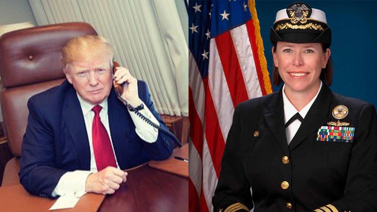 Trump felicita a la comandante de uno de los destructores que bombardearon la base en Siria