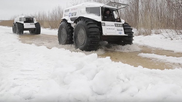 VIDEO: 'Monstruos' rusos todoterreno parten en una expedición de 10.000 kilómetros al Ártico