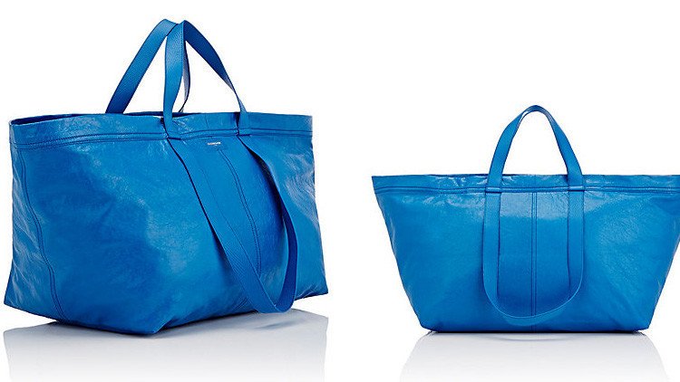 99 centavos vs 2.145 dólares: Balenciaga lanza su propia 'versión' de la icónica bolsa de Ikea 