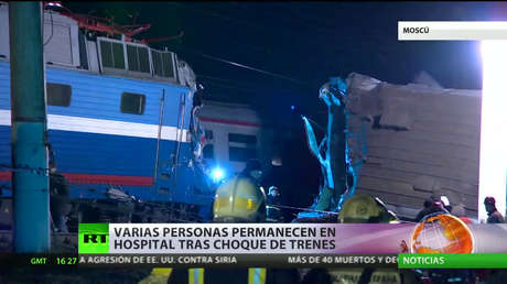 Varias personas permanecen en hospitales tras el choque de trenes en Moscú