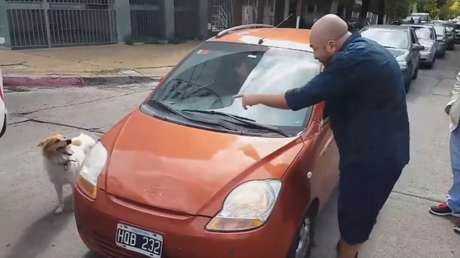 Una mujer intenta abandonar a su perro y es humillada públicamente