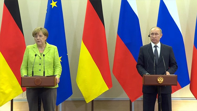 Video: Putin y Merkel exponen su visión sobre los conflictos en Siria y Ucrania