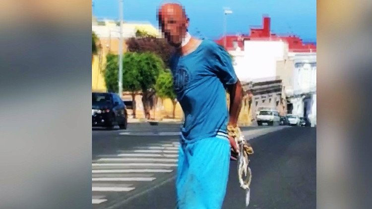 "Desamárrenme": Un hombre atado y ensangrentado huye de un supuesto secuestro en España (VIDEO)