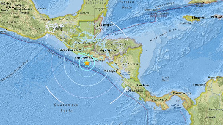 Sismo de magnitud 6,2 sacude la costa central de América