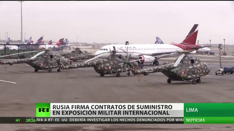 Rusia firma contratos de suministro militar en una exposición internacional en Perú