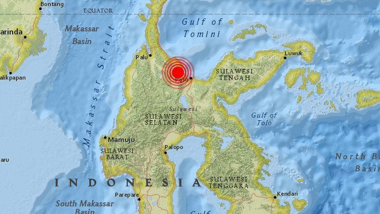 Un fuerte terremoto de magnitud 6,6 sacude Indonesia