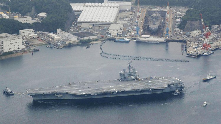Dos portaviones estadounidenses ejecutarán maniobras sin precedentes en el mar del Japón