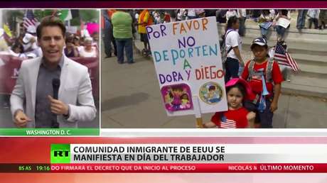 La comunidad inmigrante de EE.UU. se manifiesta en el Día Internacional del Trabajador