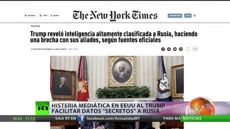 EE.UU.: Histeria mediática por la revelación por parte de Trump de datos "secretos" a Rusia