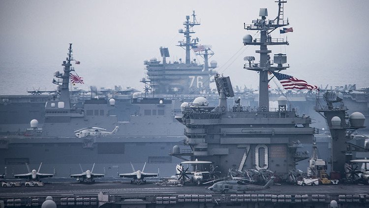 EE.UU. y Japón exhiben músculo en medio de la tensión en la península de Corea